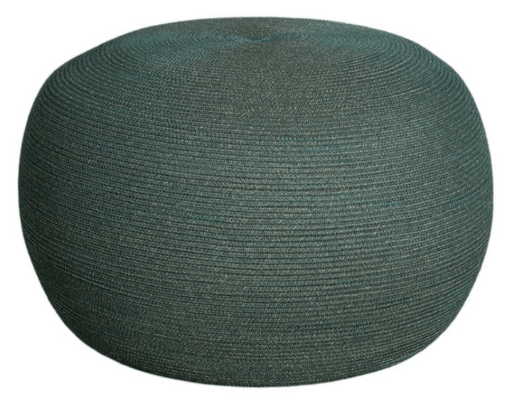 Circle Footstool - Cane Line - Outdoor Furniture - Large - Dark Green - HORNE