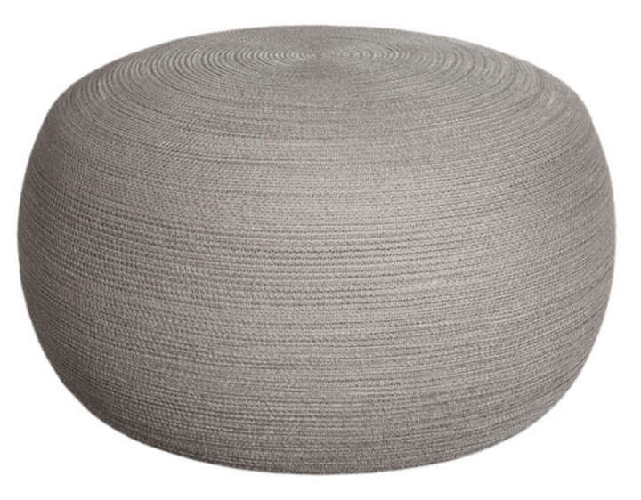 Circle Footstool - Cane Line - Outdoor Furniture - Large - Taupe - HORNE