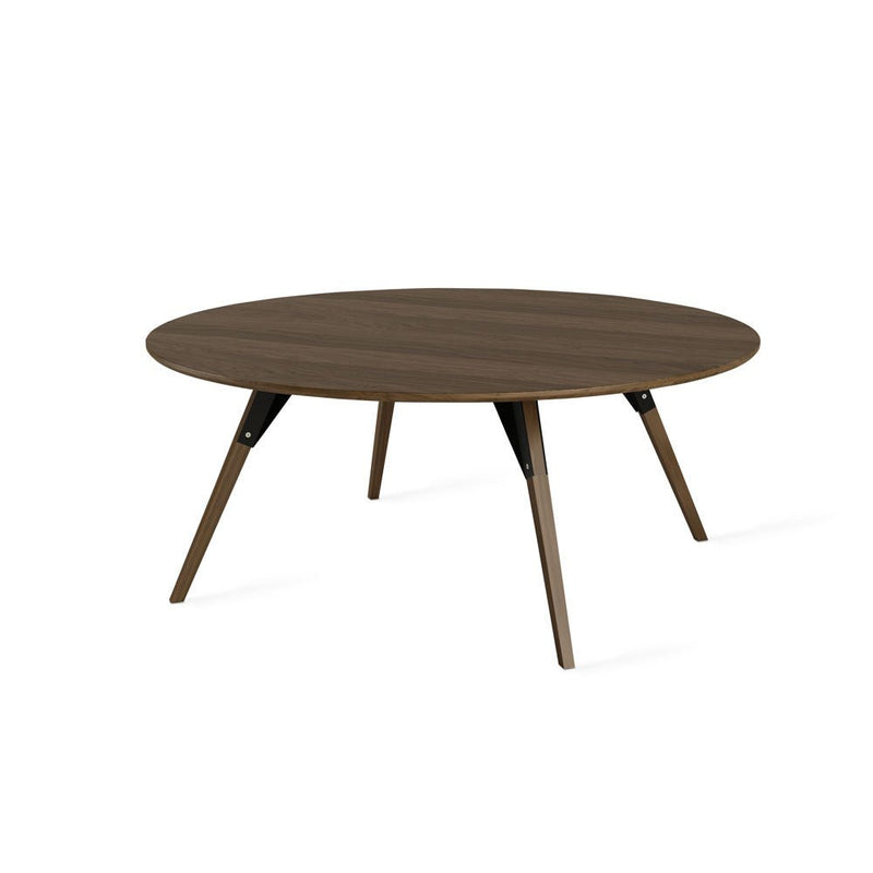 Clarke Large Circle Coffee Table - Walnut - Tronk - Tables + Desks - Black - HORNE