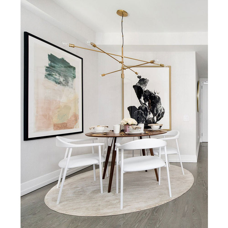 Clarke Large Circle Dining Table - Walnut - Tronk - Tables + Desks - Black - HORNE