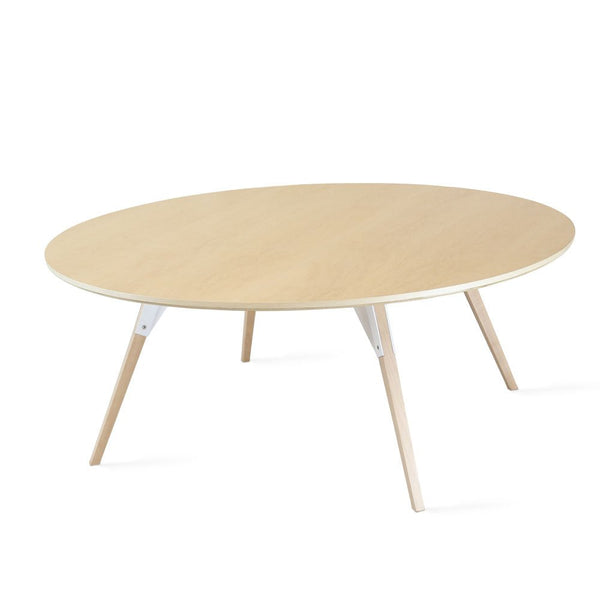 Clarke Large Oval Coffee Table - Maple - Tronk - Tables + Desks - White - HORNE
