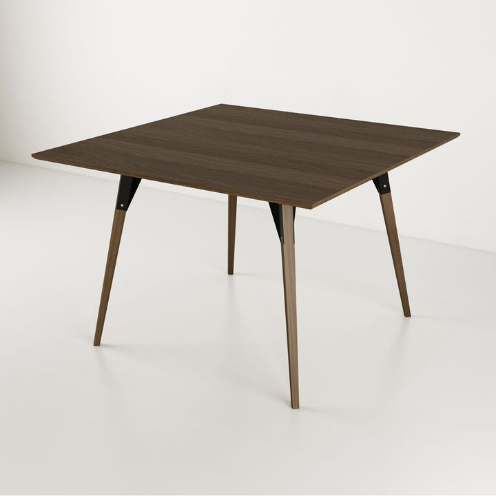 Clarke Large Square Dining Table - Walnut - Tronk - Tables + Desks - Black - HORNE