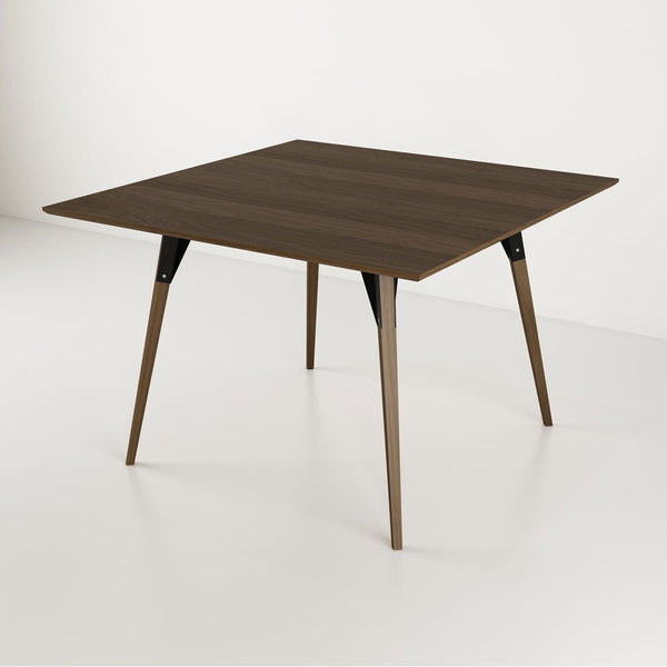 Clarke Large Square Dining Table - Walnut