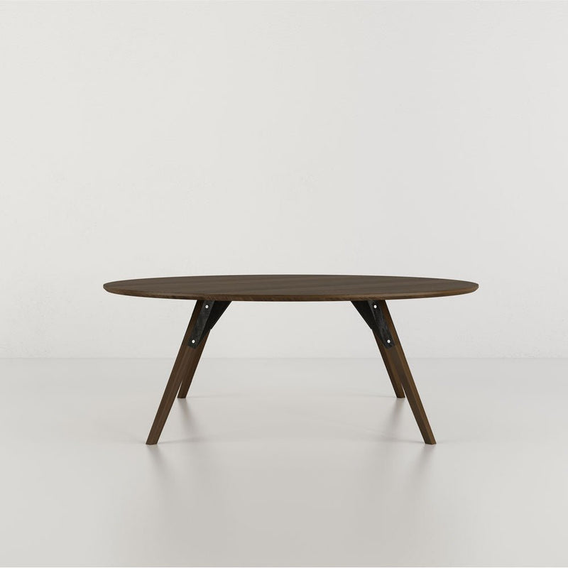 Clarke Small Circle Coffee Table - Walnut - Tronk - Tables + Desks - Black - HORNE