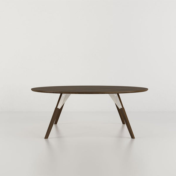 Clarke Small Circle Coffee Table - Walnut - Tronk - Tables + Desks - White - HORNE