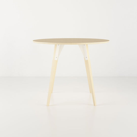 Clarke Small Circle Dining Table - Maple - Tronk - Tables + Desks - White - HORNE