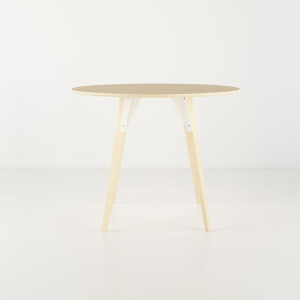 Clarke Small Circle Dining Table - Maple - Tronk - Tables + Desks - White - HORNE