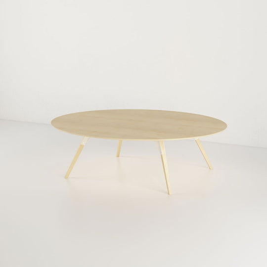 Clarke Small Oval Coffee Table - Maple - Tronk - Tables + Desks - White - HORNE