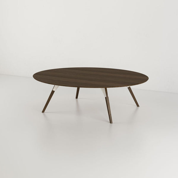 Clarke Small Oval Coffee Table - Walnut - Tronk - Tables + Desks - White - HORNE