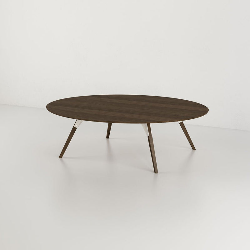 Clarke Small Oval Coffee Table - Walnut - Tronk - Tables + Desks - Black - HORNE