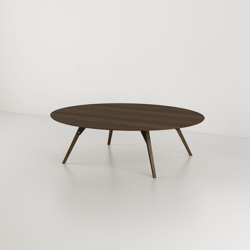 Clarke Small Oval Coffee Table - Walnut - Tronk - Tables + Desks - Black - HORNE