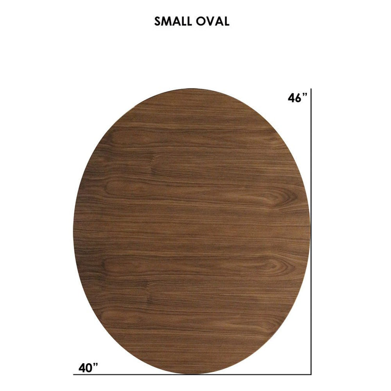 Clarke Small Oval Coffee Table - Walnut - Tronk - Tables + Desks - Black - HORNE