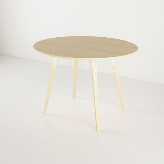 Clarke Small Oval Dining Table - Maple - Tronk - Tables + Desks - White - HORNE