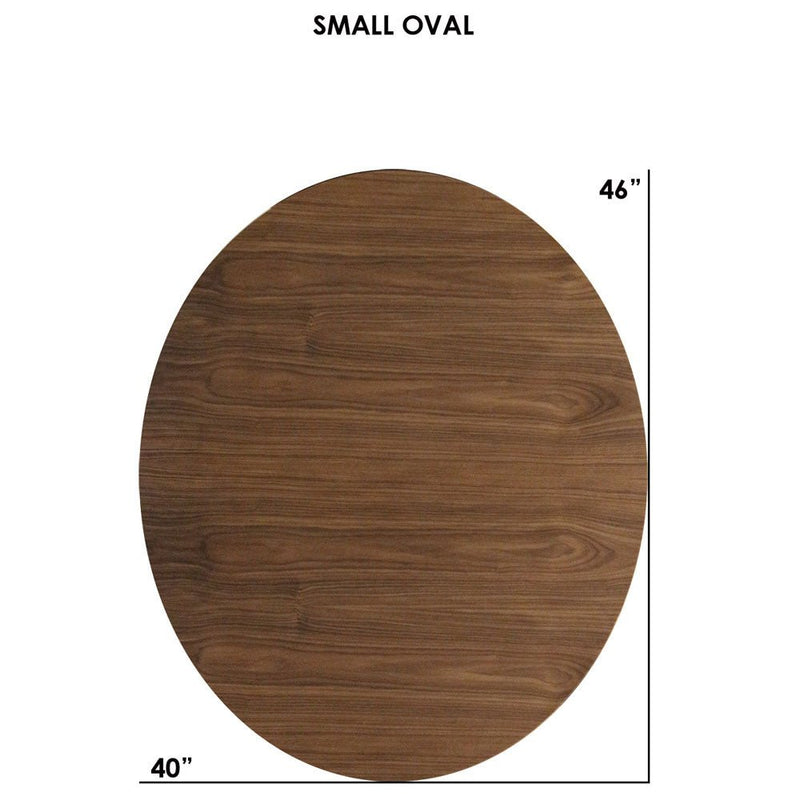 Clarke Small Oval Dining Table - Walnut - Tronk - Tables + Desks - Black - HORNE