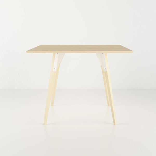 Clarke Small Square Dining Table - Maple - Tronk - Tables + Desks - White - HORNE
