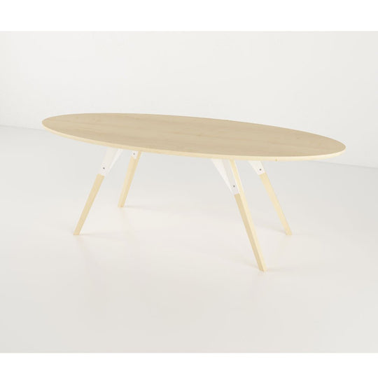Clarke Thin Oval Coffee Table - Maple - Tronk - Tables + Desks - White - HORNE
