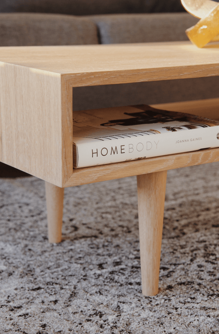 Classic Coffee Table - Eastvold Furniture - Tables + Desks - Walnut - 9" Legs - 15" Overall Height - HORNE