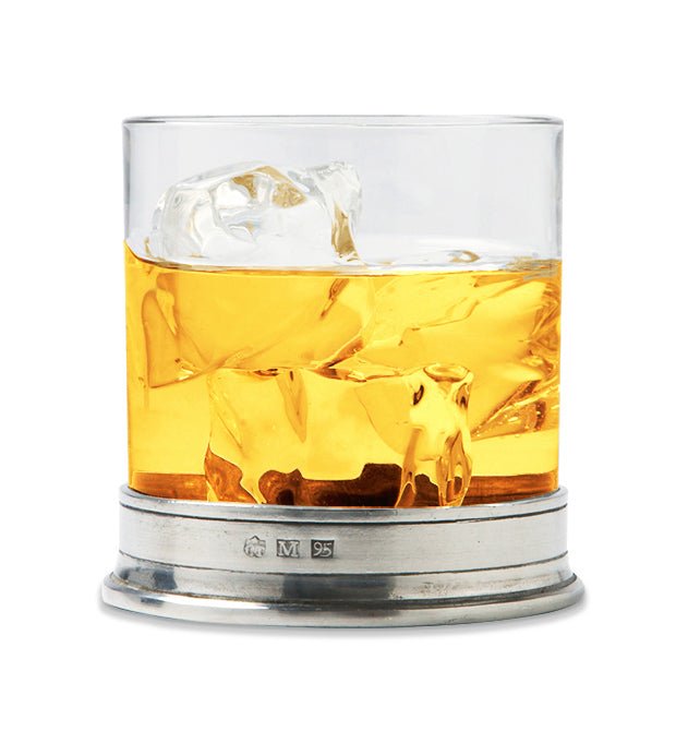 Classic Double Old Fashioned Glass - Set of 2 - Match Pewter - Beer + Cocktail Glasses - HORNE
