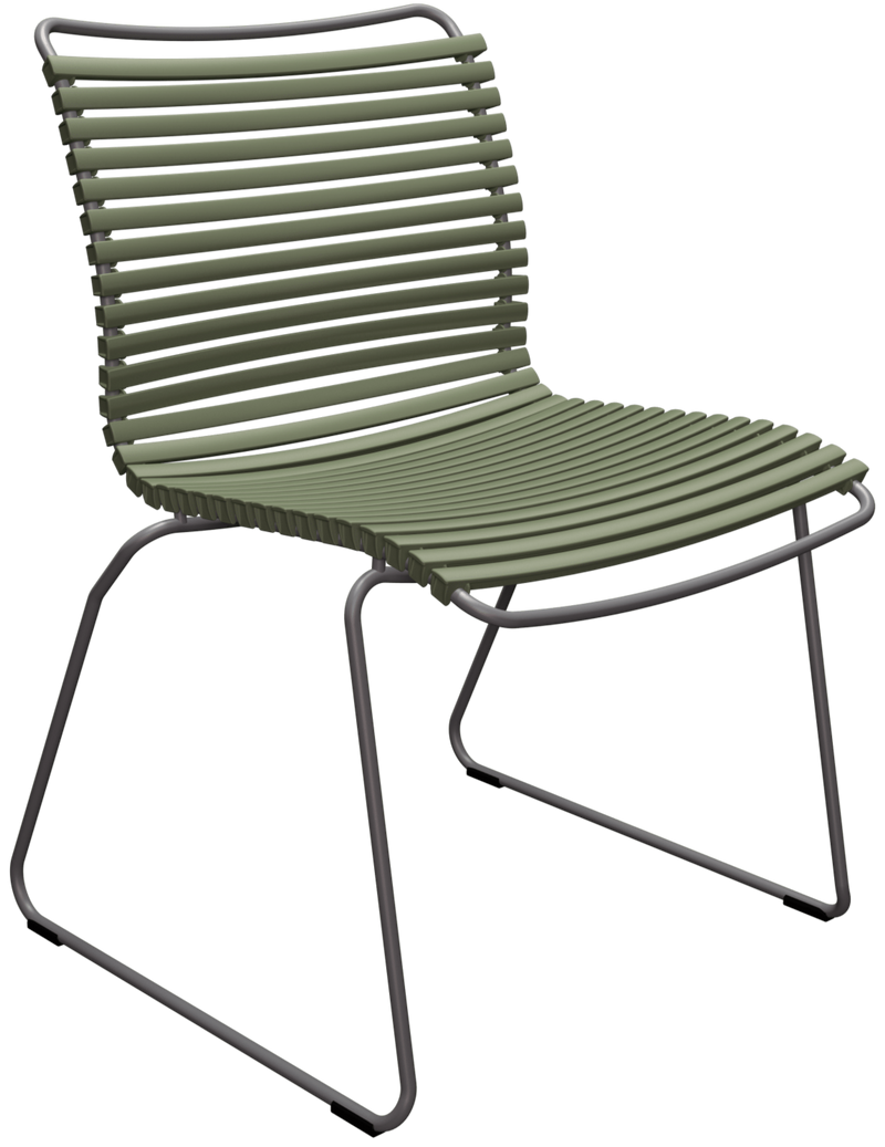 CLICK Outdoor Dining Chair - No Armrests - HOUE - Outdoor Furniture - Pine Green - HORNE