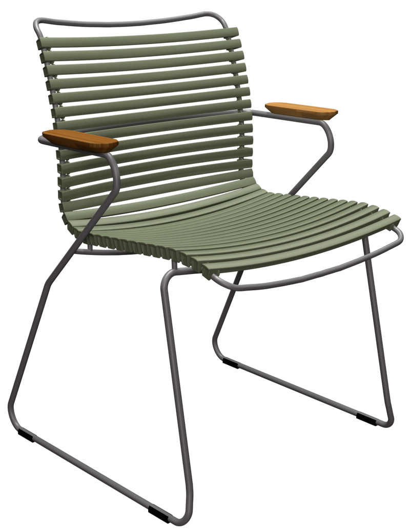CLICK Outdoor Dining Chair w/Armrests - HOUE - Outdoor Furniture - Pine Green - HORNE