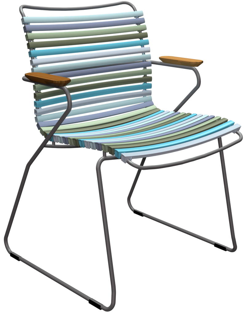 CLICK Outdoor Dining Chair w/Armrests - HOUE - Outdoor Furniture - Pine Green - HORNE