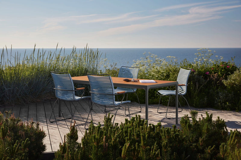 CLICK Outdoor Dining Chair w/Armrests - Tall Back - HOUE - Outdoor Furniture - Pine Green - HORNE