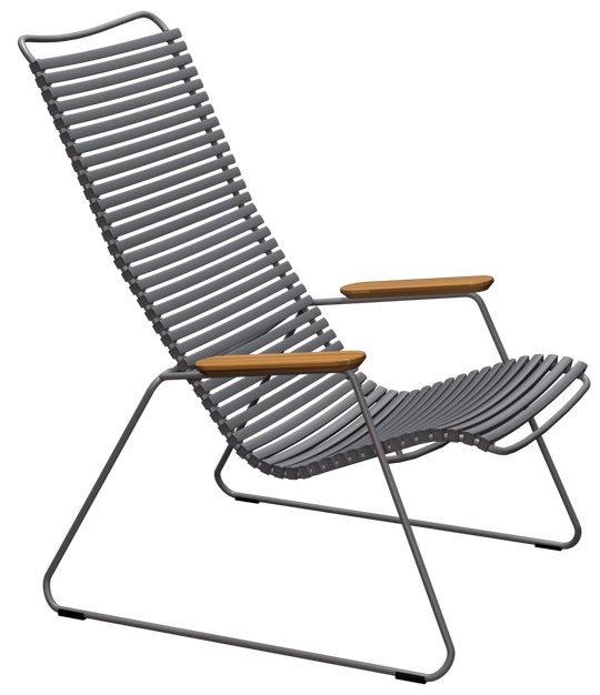CLICK Outdoor Lounge Chair - HOUE - Outdoor Furniture - Dark Grey - HORNE