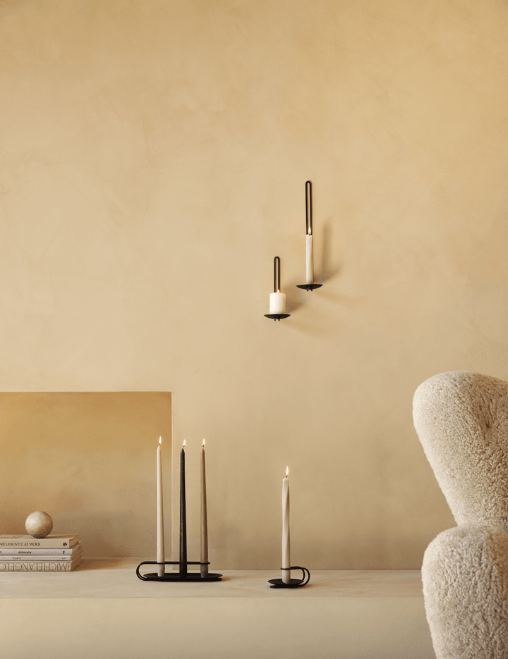 Clip Wall Candle Holder - Audo Copenhagen - Candle Holders - Small - Black - HORNE