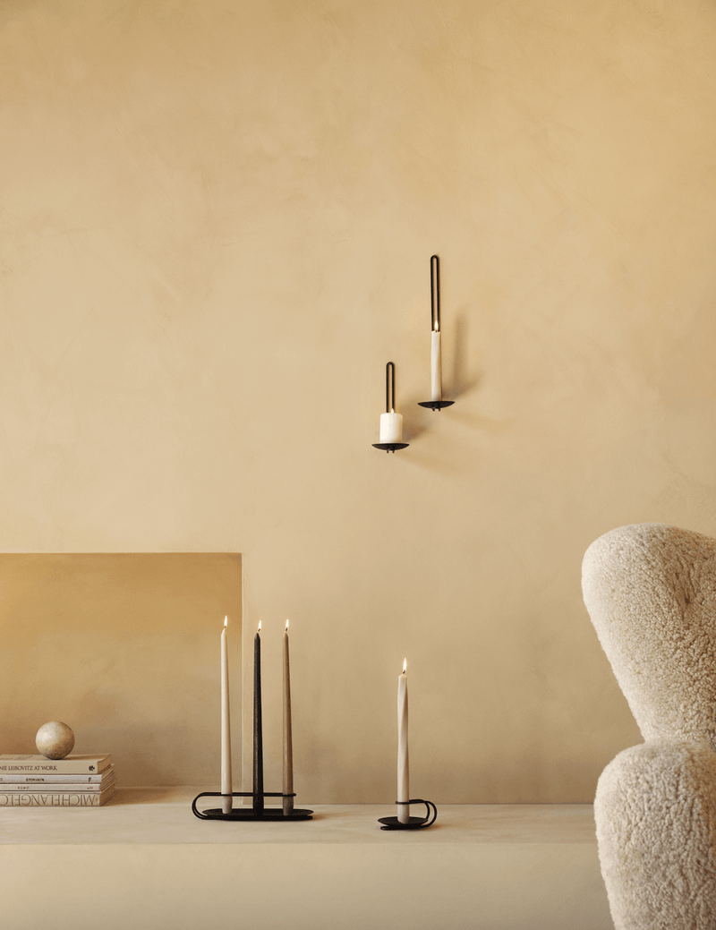 Clip Wall Candle Holder - Audo Copenhagen - Candle Holders - Small - Brass - HORNE