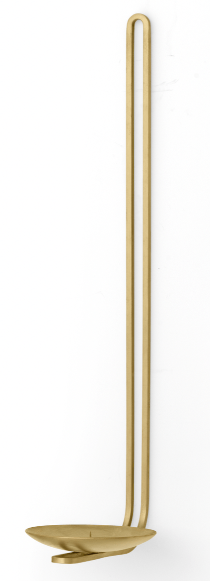 Clip Wall Candle Holder - Audo Copenhagen - Candle Holders - Small - Brass - HORNE