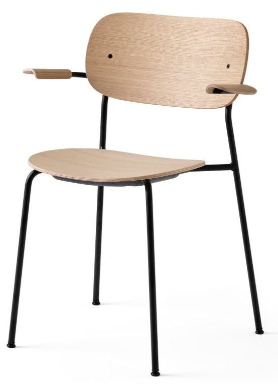 Co Chair - w/ Armrest - Audo Copenhagen - Chairs - Black / Dark Oak - HORNE
