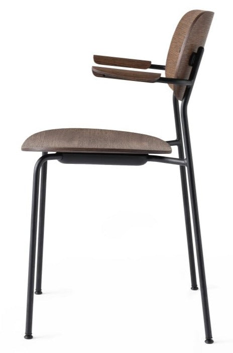 Co Chair - w/ Armrest - Audo Copenhagen - Chairs - Black / Dark Oak - HORNE