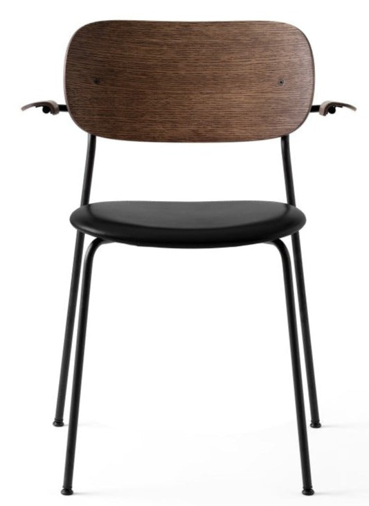 Co Chair - w/ Armrest - Audo Copenhagen - Chairs - Black / Dark Oak - HORNE