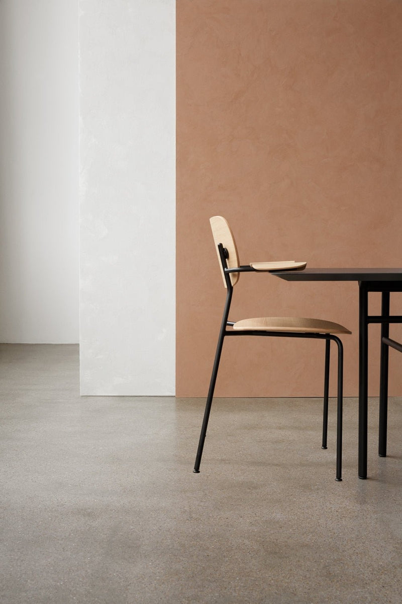 Co Chair - w/ Armrest - Audo Copenhagen - Chairs - Black / Dark Oak - HORNE