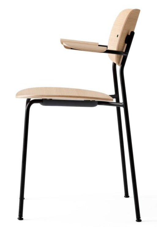 Co Chair - w/ Armrest - Audo Copenhagen - Chairs - Black / Dark Oak - HORNE