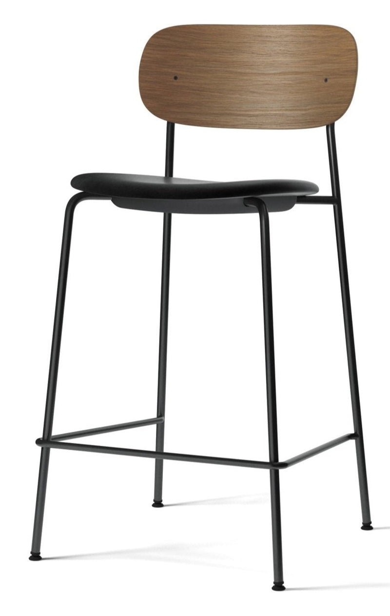 Co Counter Chair - Upholstered Seat - Audo Copenhagen - Chairs - Natural Oak/ Audo Boucle 02 (Beige) - HORNE