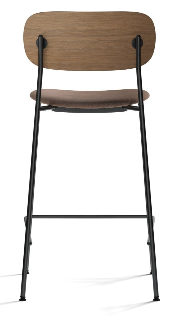 Co Counter Chair - Upholstered Seat - Audo Copenhagen - Chairs - Natural Oak/ Audo Boucle 02 (Beige) - HORNE