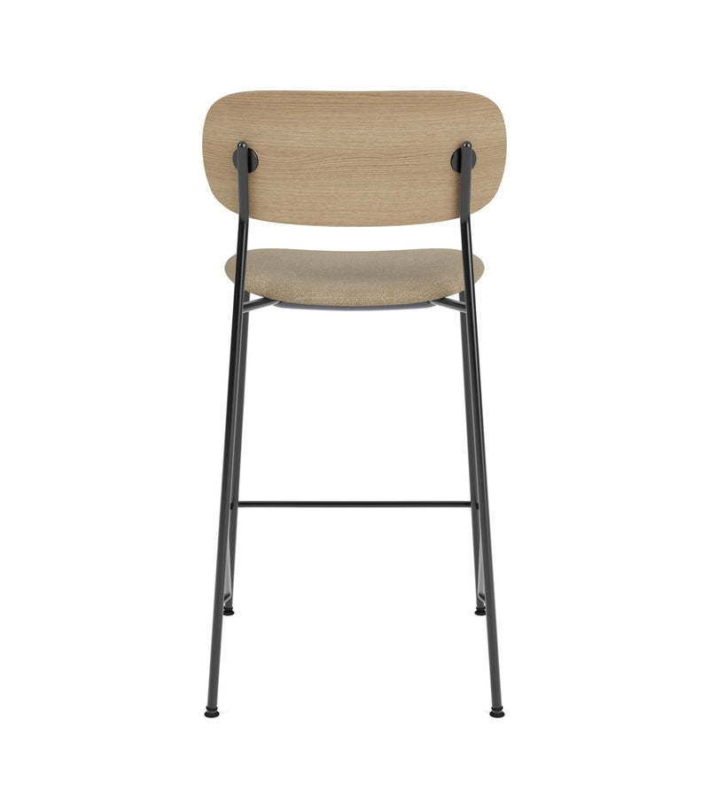 Co Counter Chair - Upholstered Seat - Audo Copenhagen - Chairs - Natural Oak/ Audo Boucle 02 (Beige) - HORNE