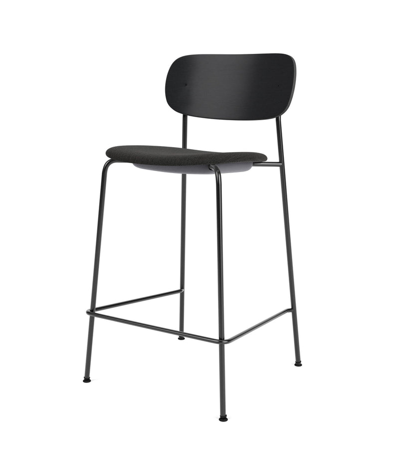 Co Counter Chair - Upholstered Seat - Audo Copenhagen - Chairs - Natural Oak/ Audo Boucle 02 (Beige) - HORNE