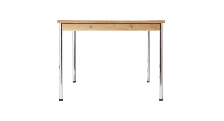 Co Table - Audo Copenhagen - Tables + Desks - 39.3" x 94.4" - Chrome - Laminate Creme - Classic - HORNE