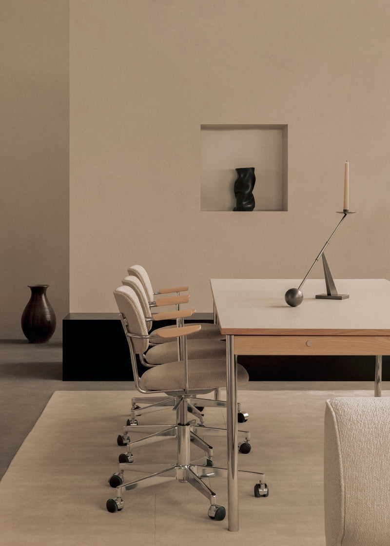 Co Task Chair - Fully Upholstered - Audo Copenhagen - Chairs - Audo Boucle 02 (Beige) - No Armrests - HORNE