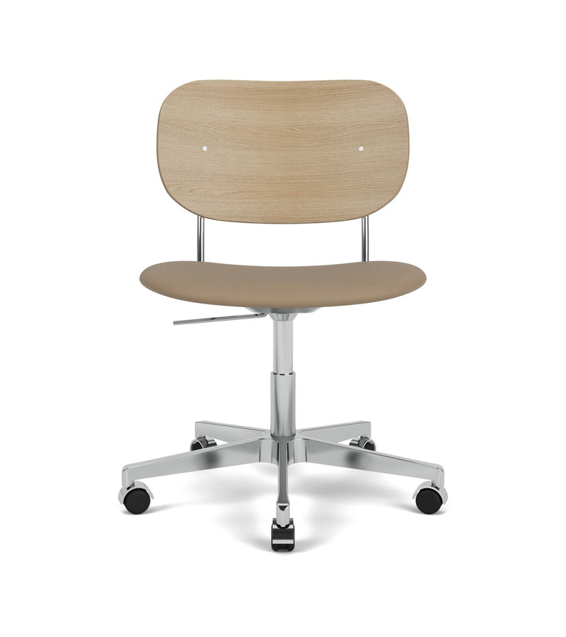Co Task Chair - Upholstered Seat - Audo Copenhagen - Chairs - Natural Oak/ Audo Boucle 02 (Beige) - No Armrests - HORNE