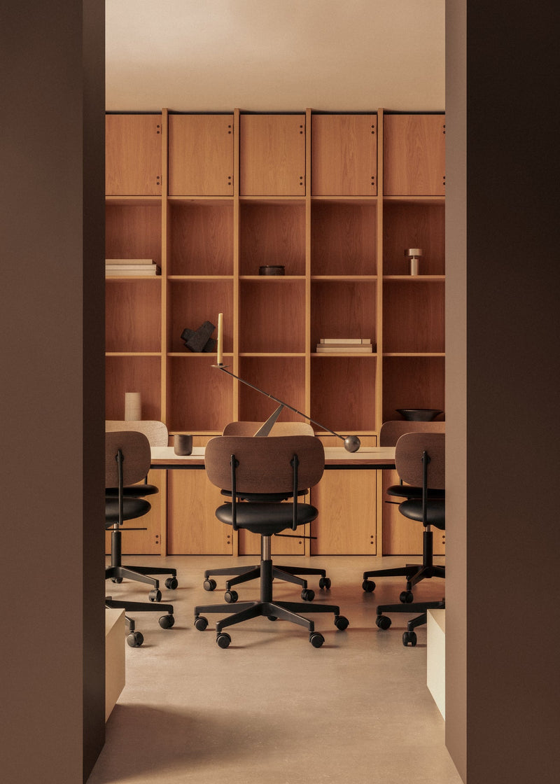 Co Task Chair - Upholstered Seat - Audo Copenhagen - Chairs - Natural Oak/ Audo Boucle 02 (Beige) - No Armrests - HORNE