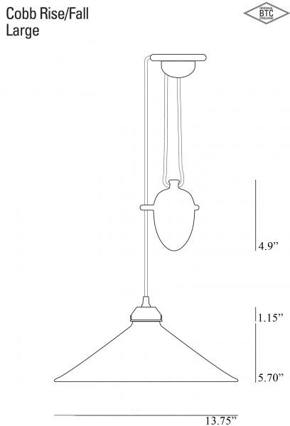 Cobb Rise/Fall Pendant - LargeOriginal BTC