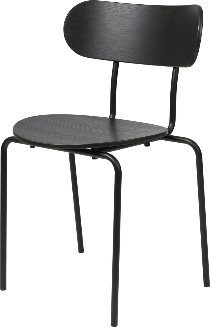 Coco Stackable Dining Chair - Gubi - Chairs - Black Stained Ash - HORNE