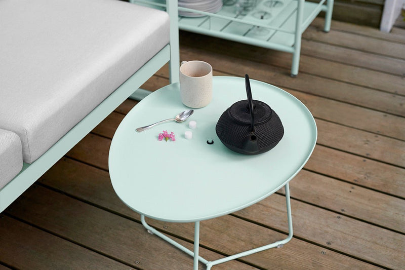 Cocotte Low Table with Removable Tray - Fermob - Outdoor Furniture - Black Cherry - HORNE