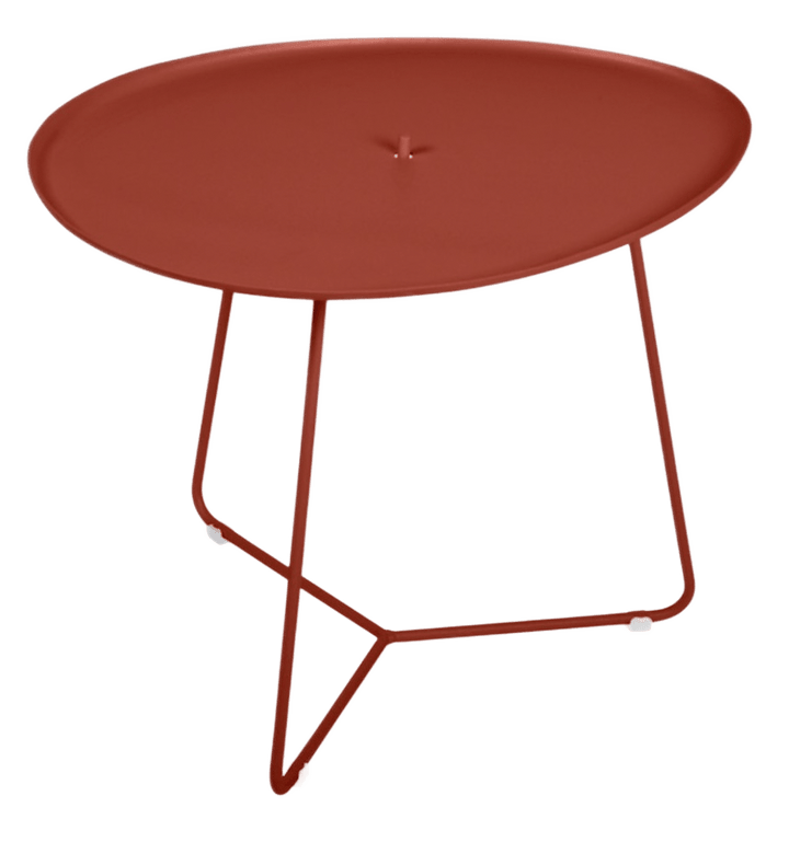 Cocotte Low Table with Removable Tray - Fermob - Outdoor Furniture - Red Ochre - HORNE