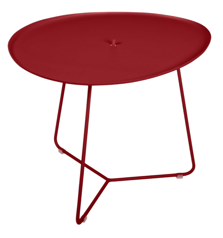 Cocotte Low Table with Removable Tray - Fermob - Outdoor Furniture - Chili Red - HORNE