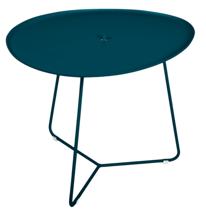 Cocotte Low Table with Removable Tray - Fermob - Outdoor Furniture - Acapulco Blue - HORNE