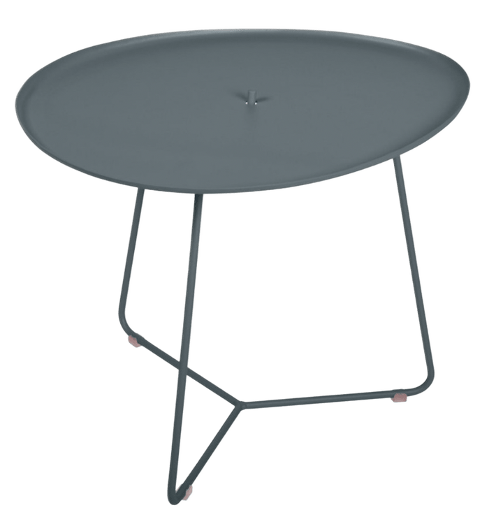 Cocotte Low Table with Removable Tray - Fermob - Outdoor Furniture - Storm Grey - HORNE